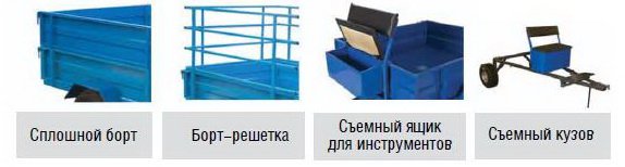 Съемный кузов - трансформирует прицеп в платформу для перевозки длинномерных грузов.