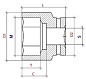 Головка ударная искробезопасная PNG-107-24AlCu