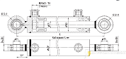 Гидроцилиндр МС50/25х320-3(4).11(525)