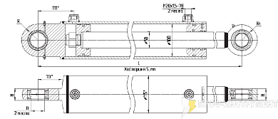 Гидроцилиндр МС100/50х200-3(4).11(490)