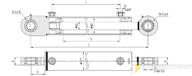 Гидроцилиндр МС80/40х250-3(4).11(550)