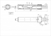 Гидроцилиндр ЦГ-90.80х6200.60