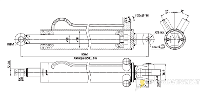 Гидроцилиндр МС80/40х500-3(4).42.1